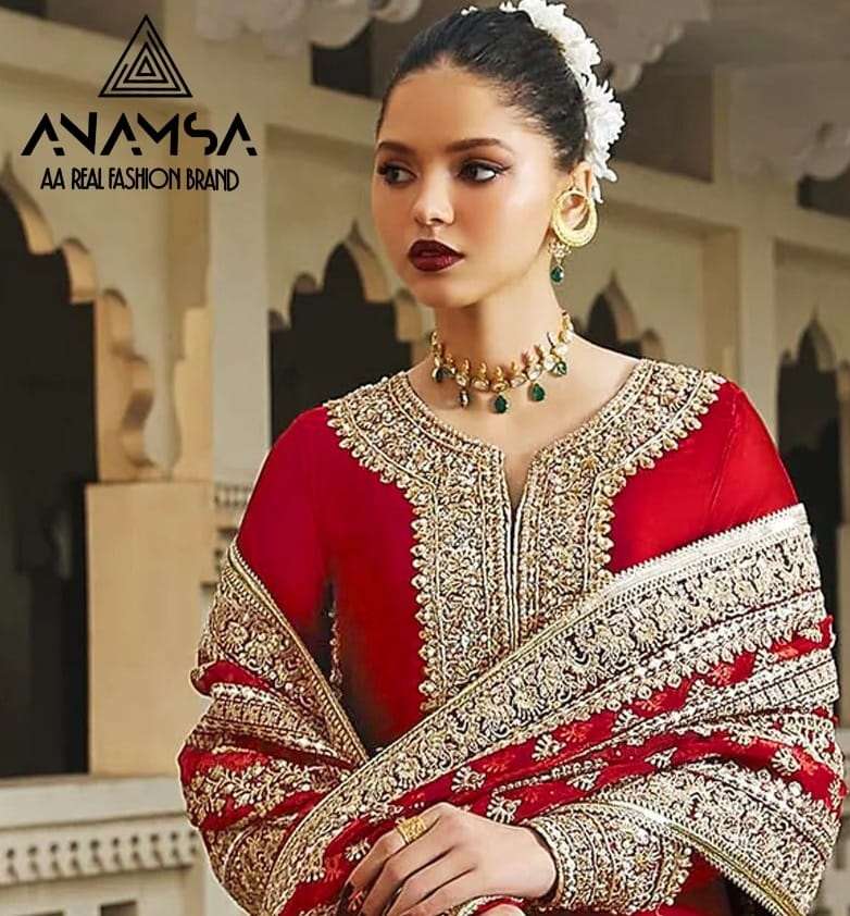 D No -411 Semi Stitched by Anamsa